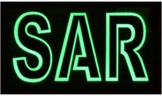 SAR Photo-luminescent glow SAR Photo-luminescent glow