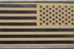 US Flag reverse, Coyote, IR FIeld
