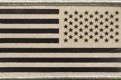 US Flag reverse, Tan, IR FIeld