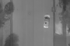 Aerial view of marker with thermal imager