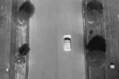 Aerial view of marker with thermal imager
