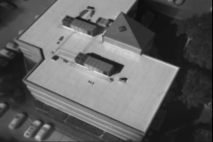Aerial view of marker with thermal imager