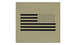 US flag reverse fusion patch