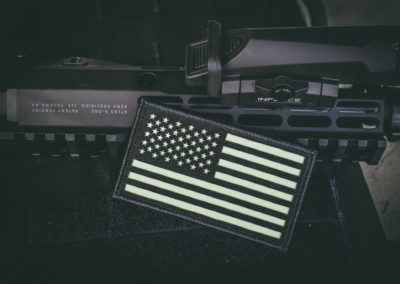 Photo-luminescent Black US FLag