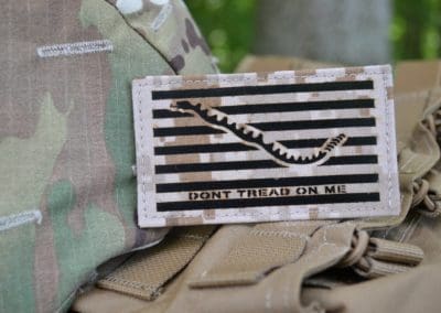 IR patch Dont Tread on Me built with AOR1 fabric