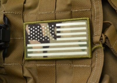 Photo-luminescent US Flag IFF patch