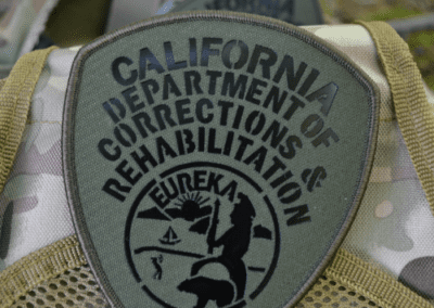 California Corrections Department IR Patch green