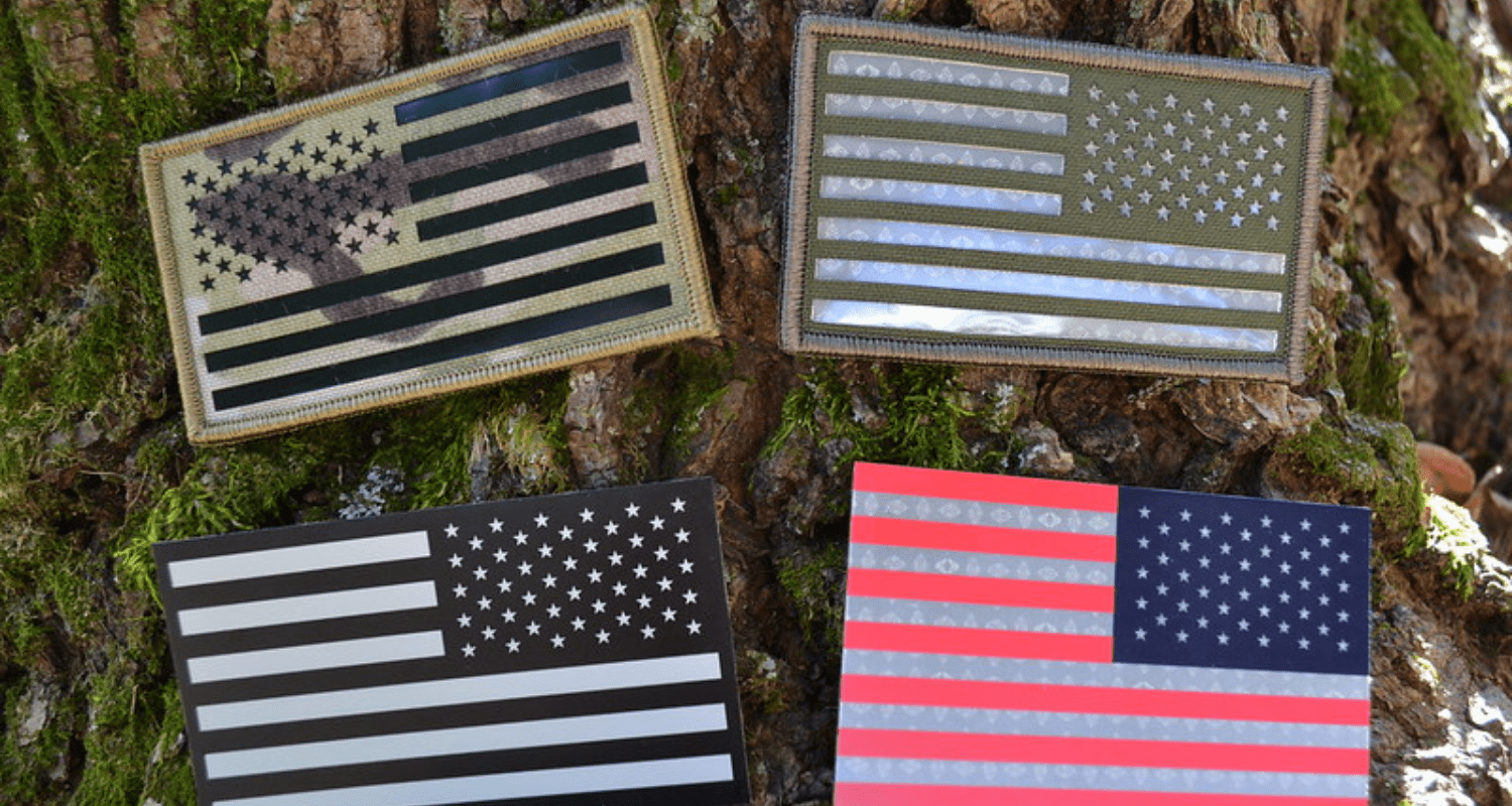 IFF IR Reflective US Flag patches