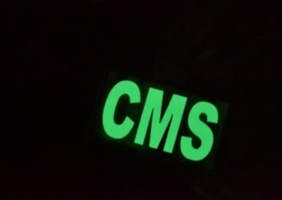 Photoluminescent Glow letters CMS