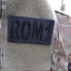 Black laser cut IR patch for IFF protection