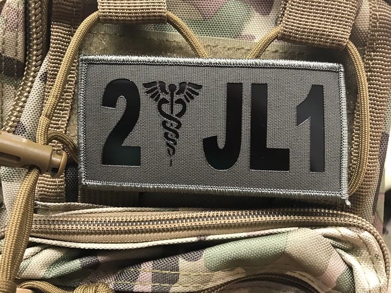 Custom laser cut Field IR patch