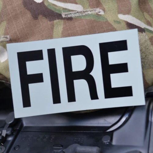 Printed FIRE IR patch