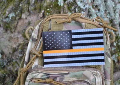 US Flag Orange Line Garrison IR Patch