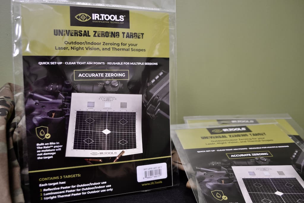 Universal Zeroing Target with Upright Thermal Material