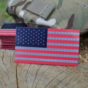 IR america US civilian flag coyote lazer cut morale tactical patch