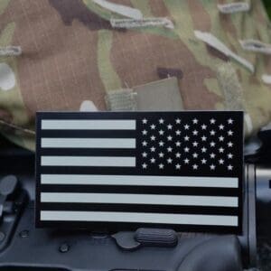 IR Field Reverse US Flag Covert, Tan and Black