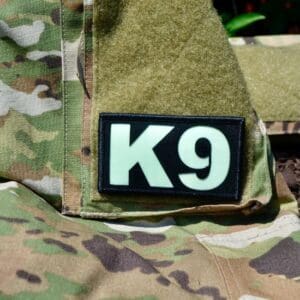 K9 Glow in the Dark Photo-luminescent Safety Patch