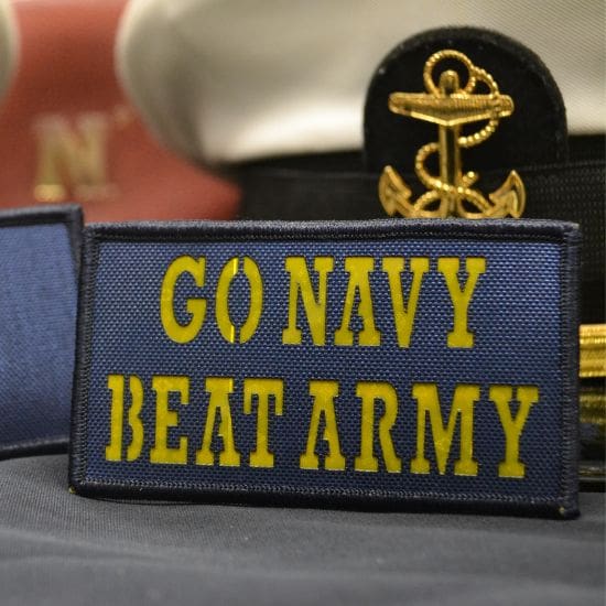 Go Navy Beat Army Reflective IFF Patch