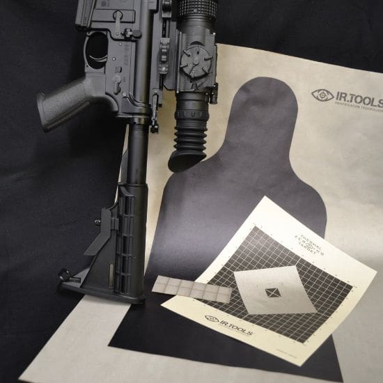 Etype upright thermal target kit for shooting with your thermal scope!