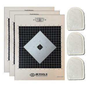 Thermal Scope Zeroing Target, 3 Pack with Heaters