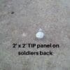 2' x 2' TIP panel on soldiers back