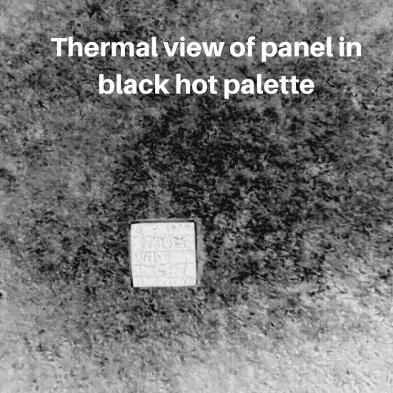 2' x 2' TIP panel black hot view