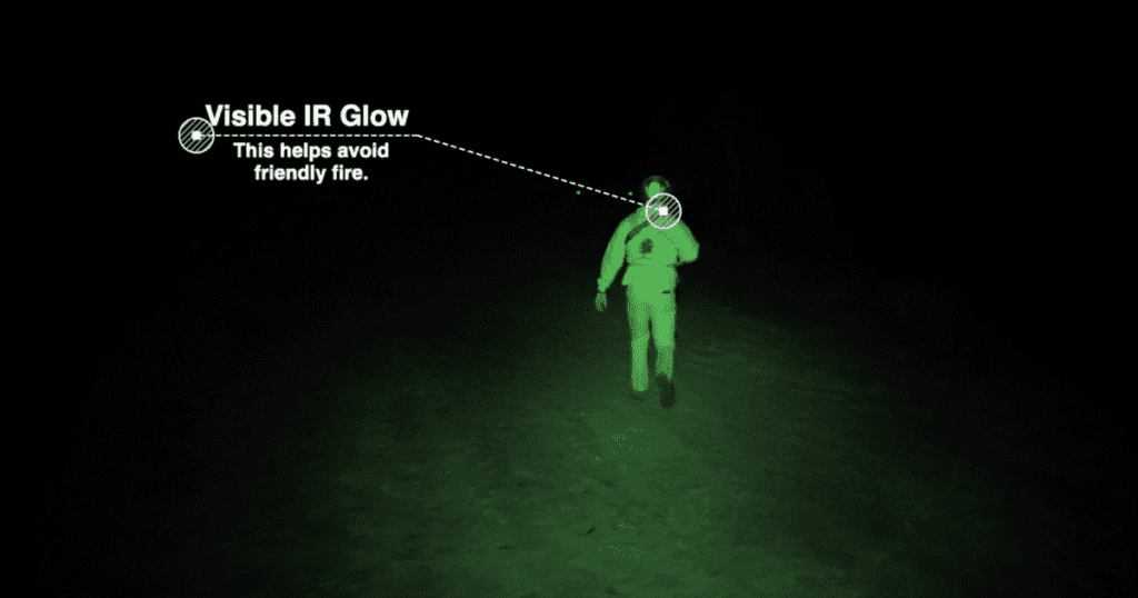 Visible IR Glow on soldier