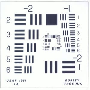 USAF 1951 Calibration Target