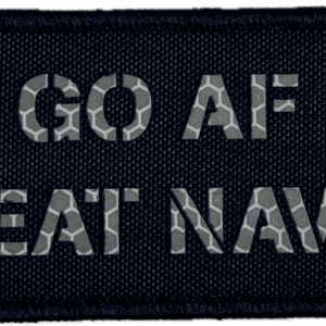 GO AF BEAT NAVY, BLUE/WHITE, 3.5″x2″, SERVICE ACADEMY