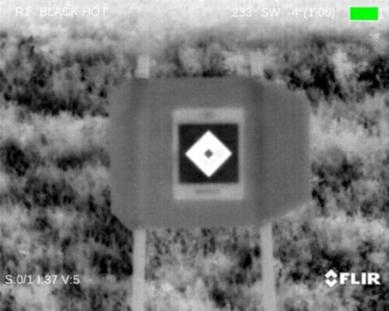 100M UPRIGHT THERMAL ZERO TARGET PASTER THERMAL IMAGE