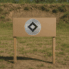 UPRIGHT THERMAL BULLSEYE TARGET DECAL WITH REPAIR PASTERS,KIT 3EA