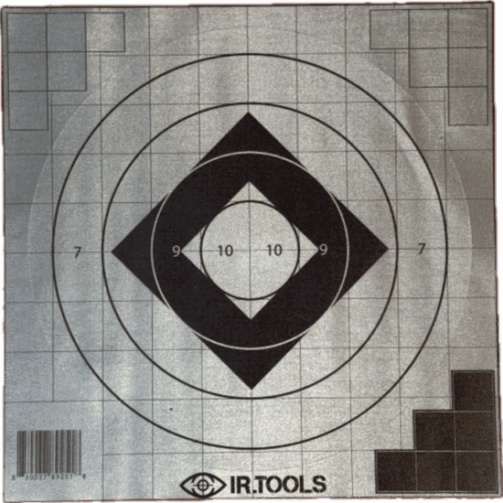 UPRIGHT THERMAL BULLSEYE TARGET DECAL WITH REPAIR PASTERS,KIT 3EA