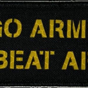 Go Army Beat Af, Black-Yellow, 3.5X2, Service Academy