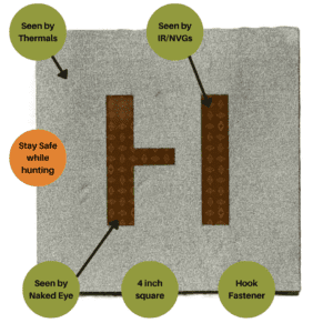 Hunter Safety Patch for Thermal - Night Vision - Visible