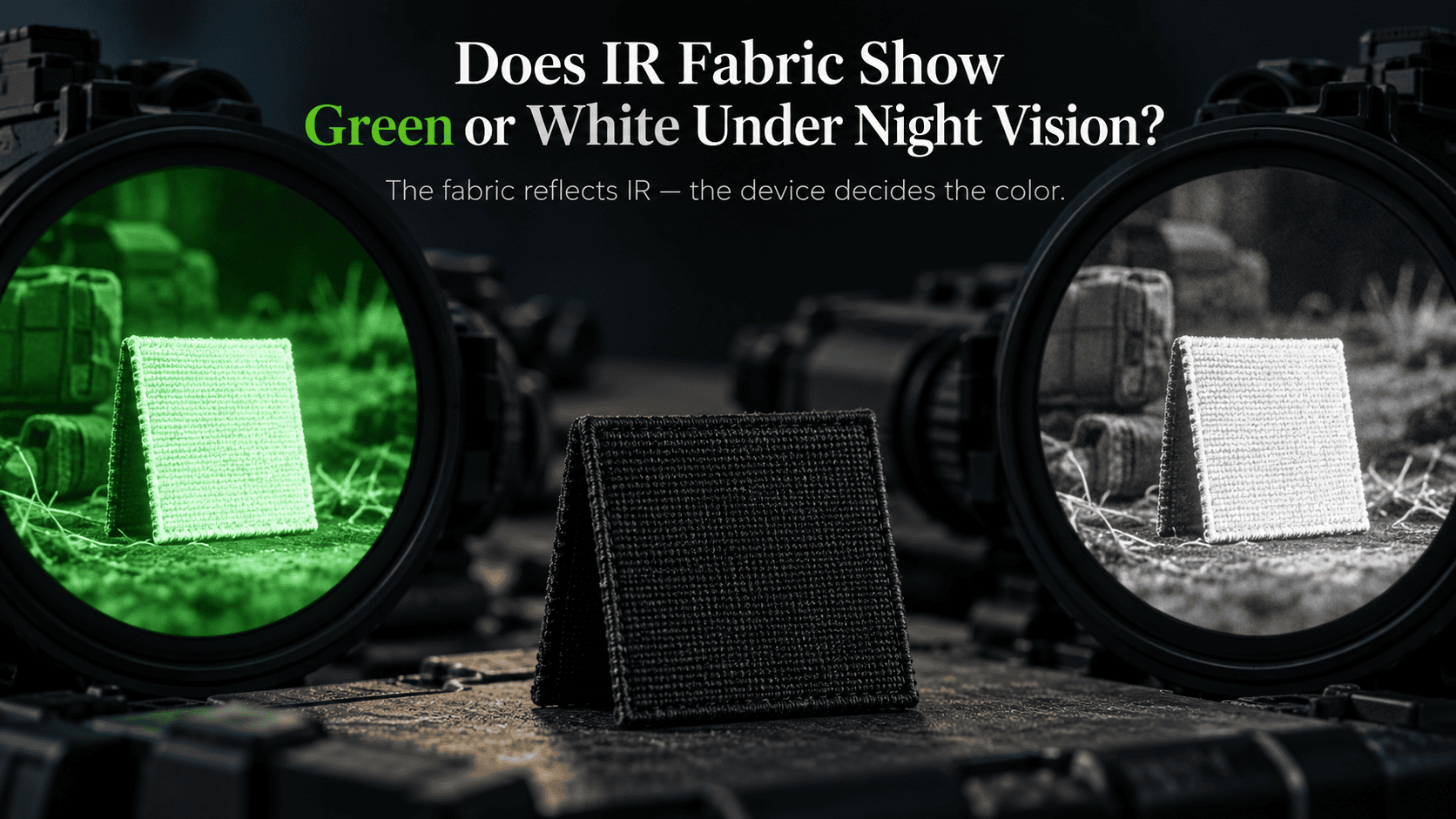 green and white phosphor images